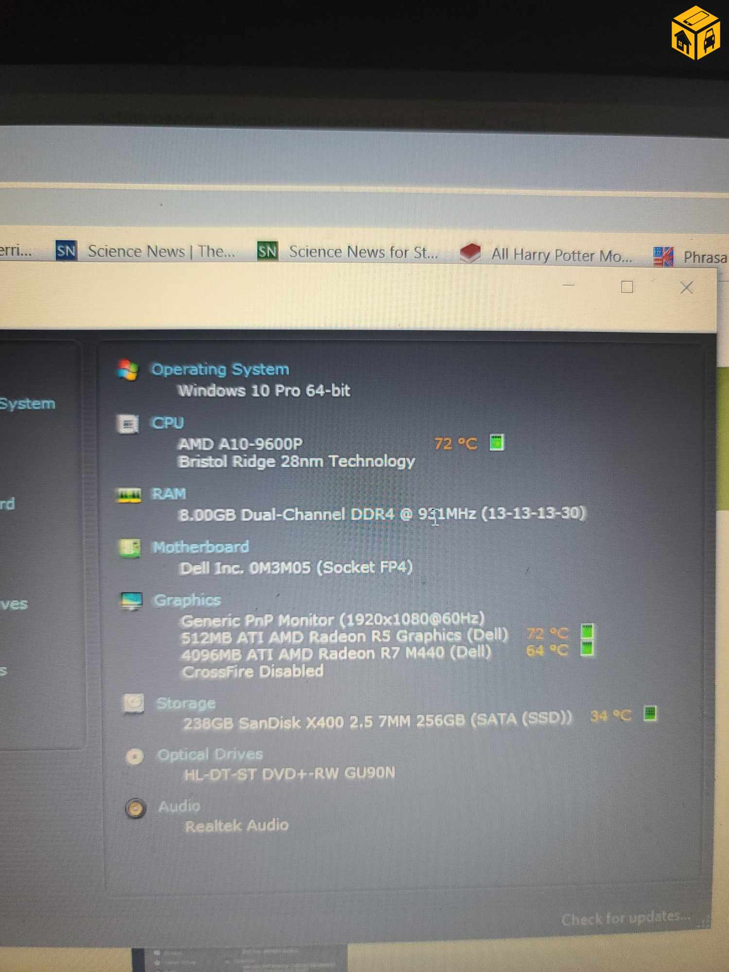 Dell AMD A10-9600P