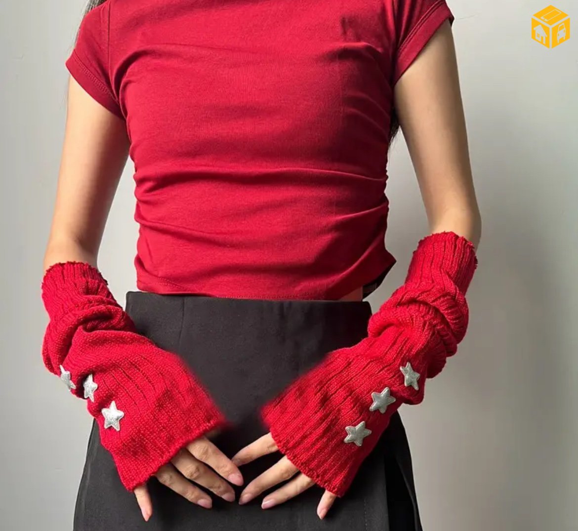 Red arm warmer